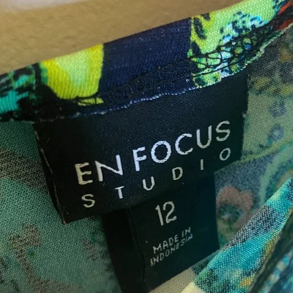 EnFocus Studio Women's Patchwork Pattern Casual Summer Dress - Picture 4 of 4